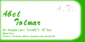 abel tolmar business card